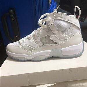 Jordan Athletic Shoes in White and Gray